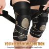 imageNEENCA Copper Knee Brace with Straps for WomenMen Knee Compression Sleeve for Knee Pain Arthritis ACL Meniscus Tear Joint Pain Relief Knee Support for Running Workout Weightlifting  SingleHigh CopperPair