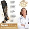 imageNEENCA Copper Compression Socks Medical KneeHigh Graduated Stockings Ankle Support for Injury Recovery ampamp Pain Relief Women ampamp Men Circulation Swelling Travel Pregnancy Flying1 Pair 2030 mmHgHigh Copper