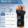 imageNEENCA Carpal Tunnel Wrist Brace Night Support for Women Men Pain Relief Tendonitis Sprained Arthritis  Right Left Hand Wrist Support with Metal Splint for Recovery Black Small Left HandGrayblack