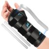 imageNEENCA Carpal Tunnel Wrist Brace Night Support for Women Men Pain Relief Tendonitis Sprained Arthritis  Right Left Hand Wrist Support with Metal Splint for Recovery Black Small Left HandBlack