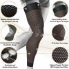 imageNEENCA Copper Compression Leg Sleeve Ultrathin Full Leg Sleeve with Copper Ions Infused Fabric for Knee Pain Relief Muscle Recovery Swelling Inflammation Promotes Circulation Sports WorkoutHigh Copper