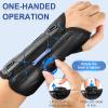 imageNEENCA Carpal Tunnel Wrist Brace for Night SupportKnob Adjustable Hand Brace for TendonitisArthritis PainSprainWrist Splint Support with Sleeves for WomenampMen Right Hand Large Black Large LeftHandBlack