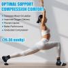 imageNEENCA Professional Compression Socks Medical Ankle Socks with Patented Massage Dots for Pain Relief Plantar Fasciitis WomenMen Circulation Swelling Travel Sports Protection 1 Pair 2030 mmHgBlack Blue