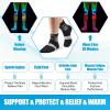 imageNEENCA Professional Compression Socks Medical Ankle Socks with Patented Massage Dots for Pain Relief Plantar Fasciitis WomenMen Circulation Swelling Travel Sports Protection 1 Pair 2030 mmHgBlack White