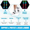 imageNEENCA Professional Compression Socks Medical Ankle Socks with Patented Massage Dots for Pain Relief Plantar Fasciitis WomenMen Circulation Swelling Travel Sports Protection 1 Pair 2030 mmHgWhite