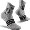 imageNEENCA Professional Compression Socks Medical Ankle Socks with Patented Massage Dots for Pain Relief Plantar Fasciitis WomenMen Circulation Swelling Travel Sports Protection 1 Pair 2030 mmHgGray Black