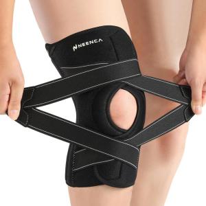 imageNEENCA Knee Brace for Men amp Women Compression Knee Support with XStraps Design  ACL MCL PCL Meniscus Tear amp Arthritis Pain Relief  Stabilizing Joint with Side Stabilizers amp Patella Gel Pads