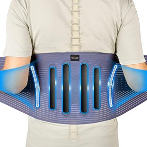 image:imageNEENCA Back Support Brace Adjustable Lumbar Support Belt with Patented Bionic Support System Waist Wrap for Lower Back Pain Relief Injuries Sciatica Scoliosis Herniated Disc Heavy Lifting WorkNavyBlue